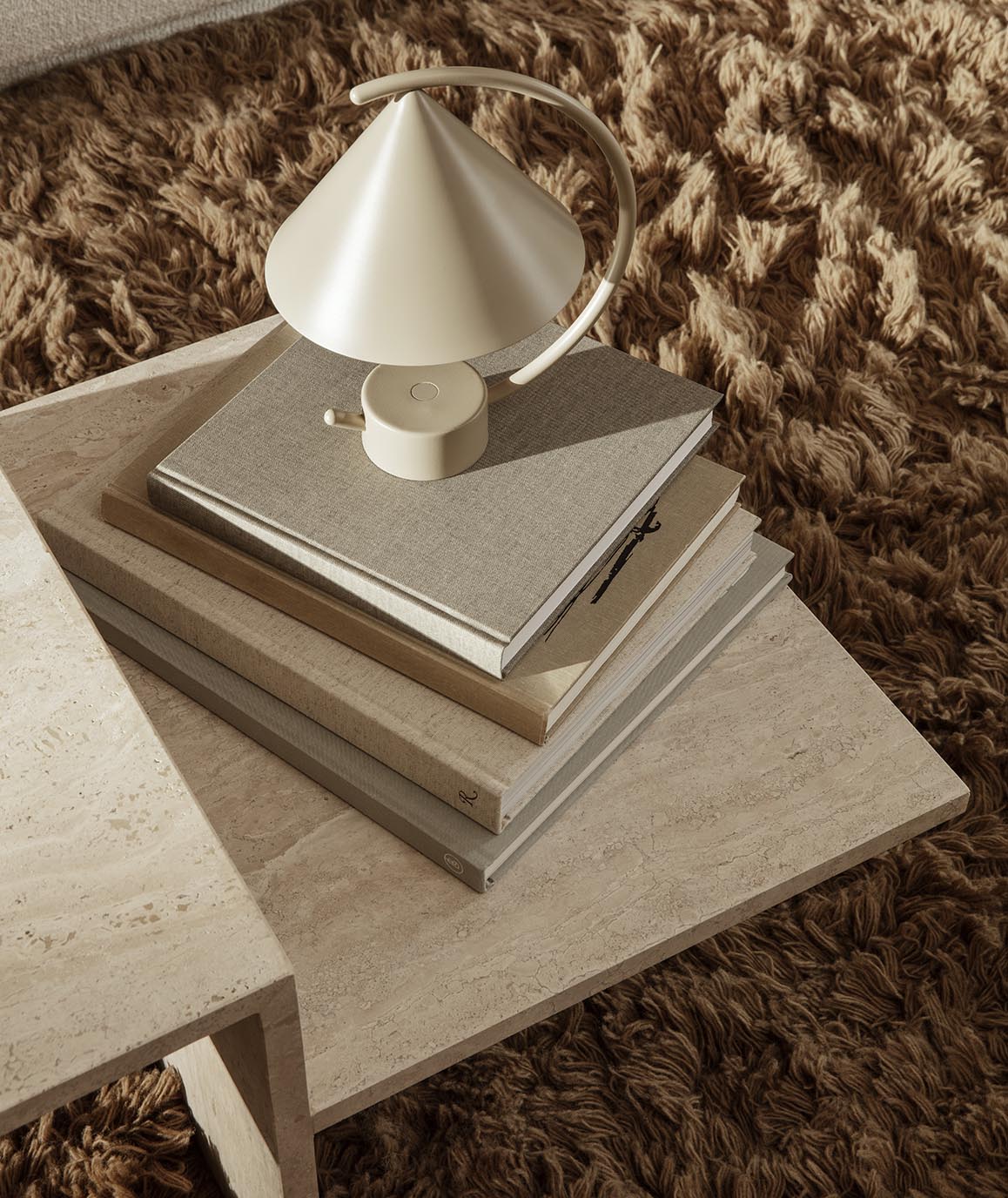 Ferm Living Distinct Coffee Table - Travertine