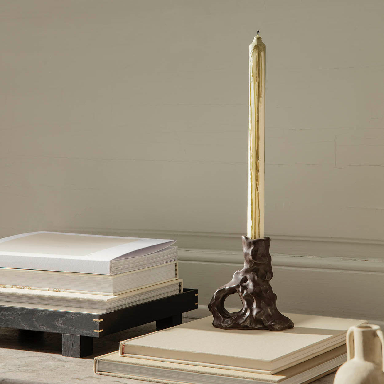Ferm Living Dryp Candles Olive