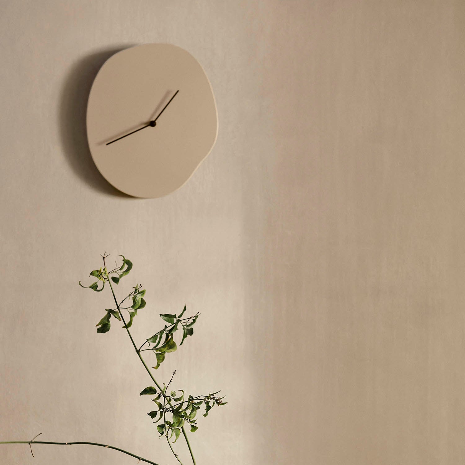 Ferm Living Melt Wall Clock Cashmere