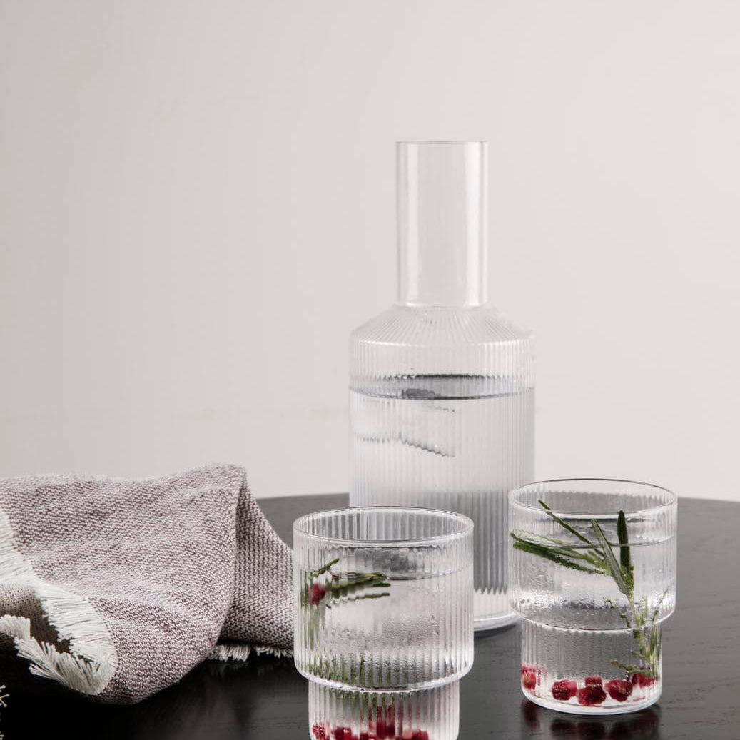 Ferm Living Short Ripple Glasses
