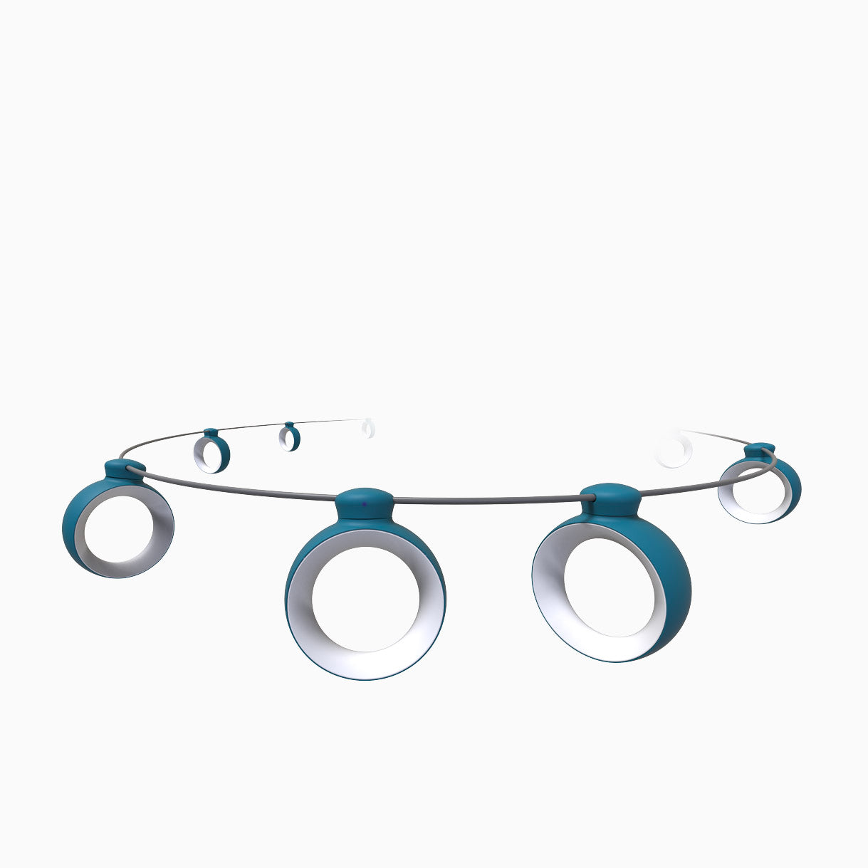 Fermob Hoop String Lights Acapulco Blue