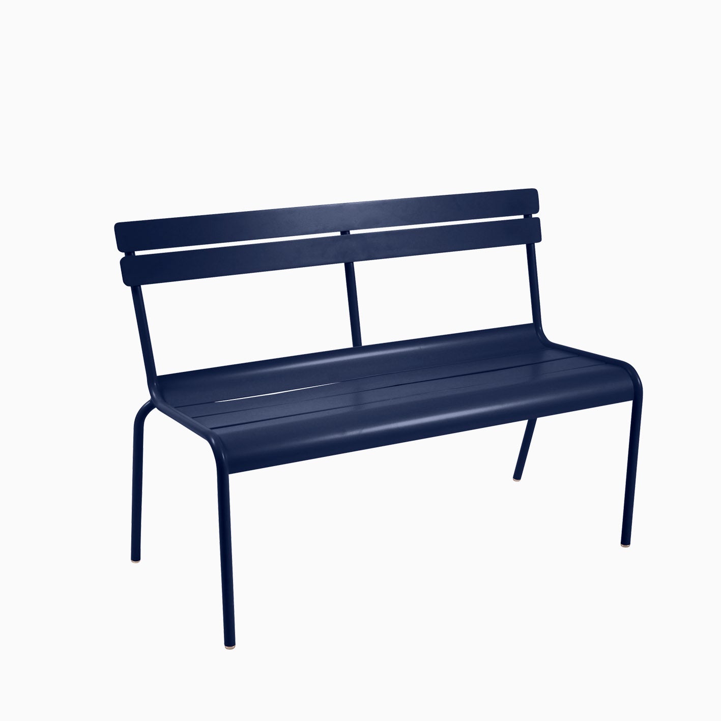 Fermob Luxembourg Bench with Backrest Deep Blue