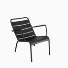 Fermob Luxembourg Low Armchair Liquorice