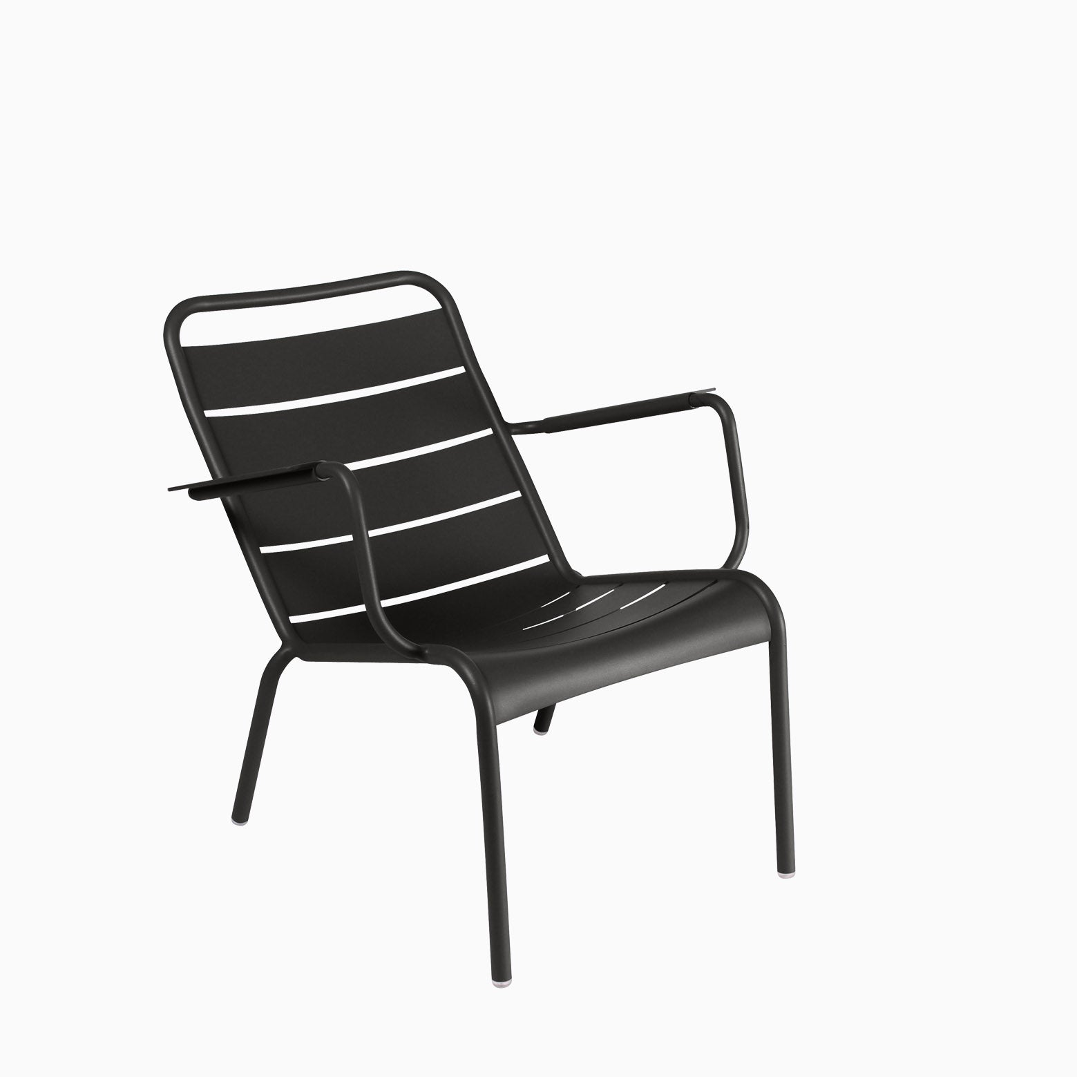 Fermob Luxembourg Low Armchair Liquorice