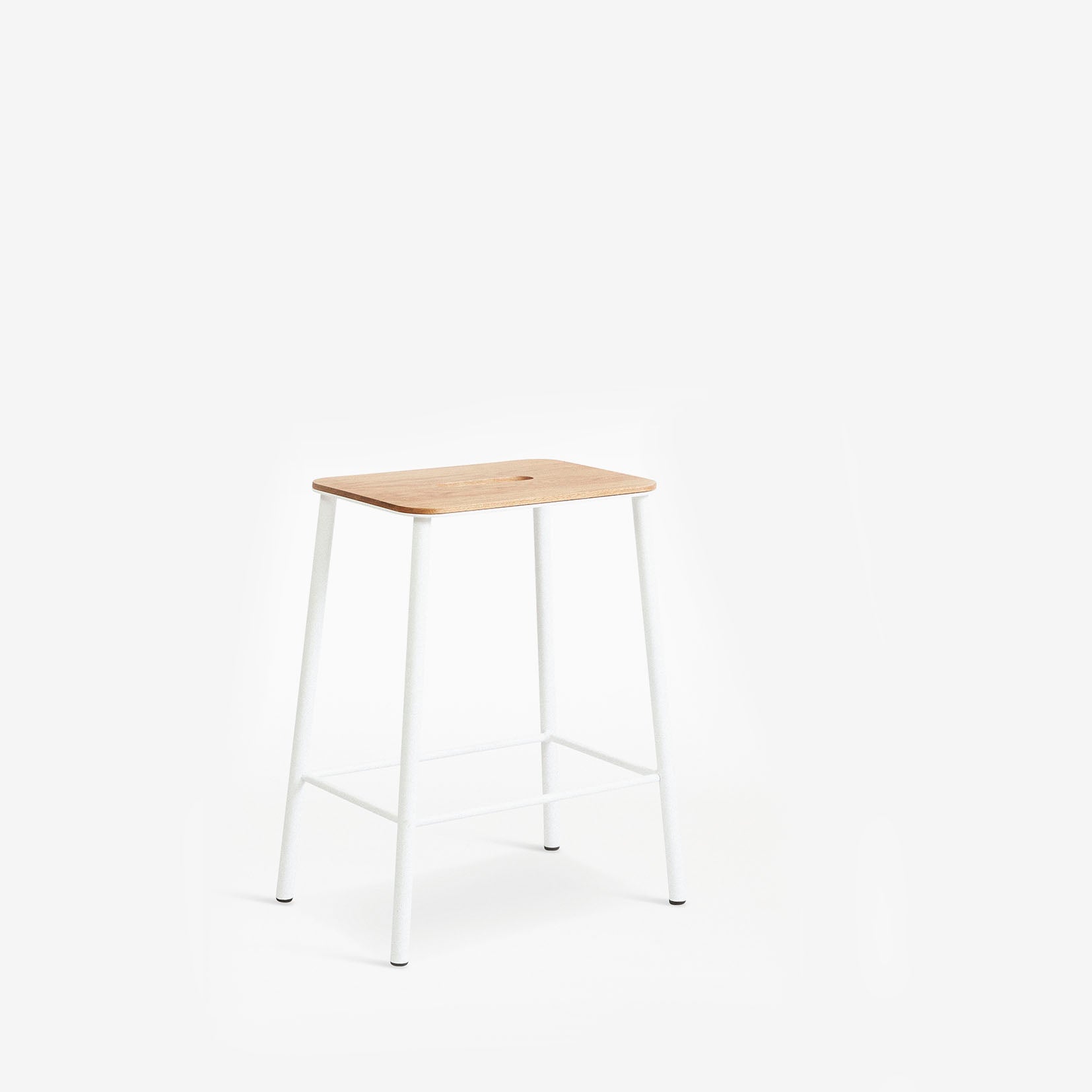 Frama Adam Stool Oak White H50cm