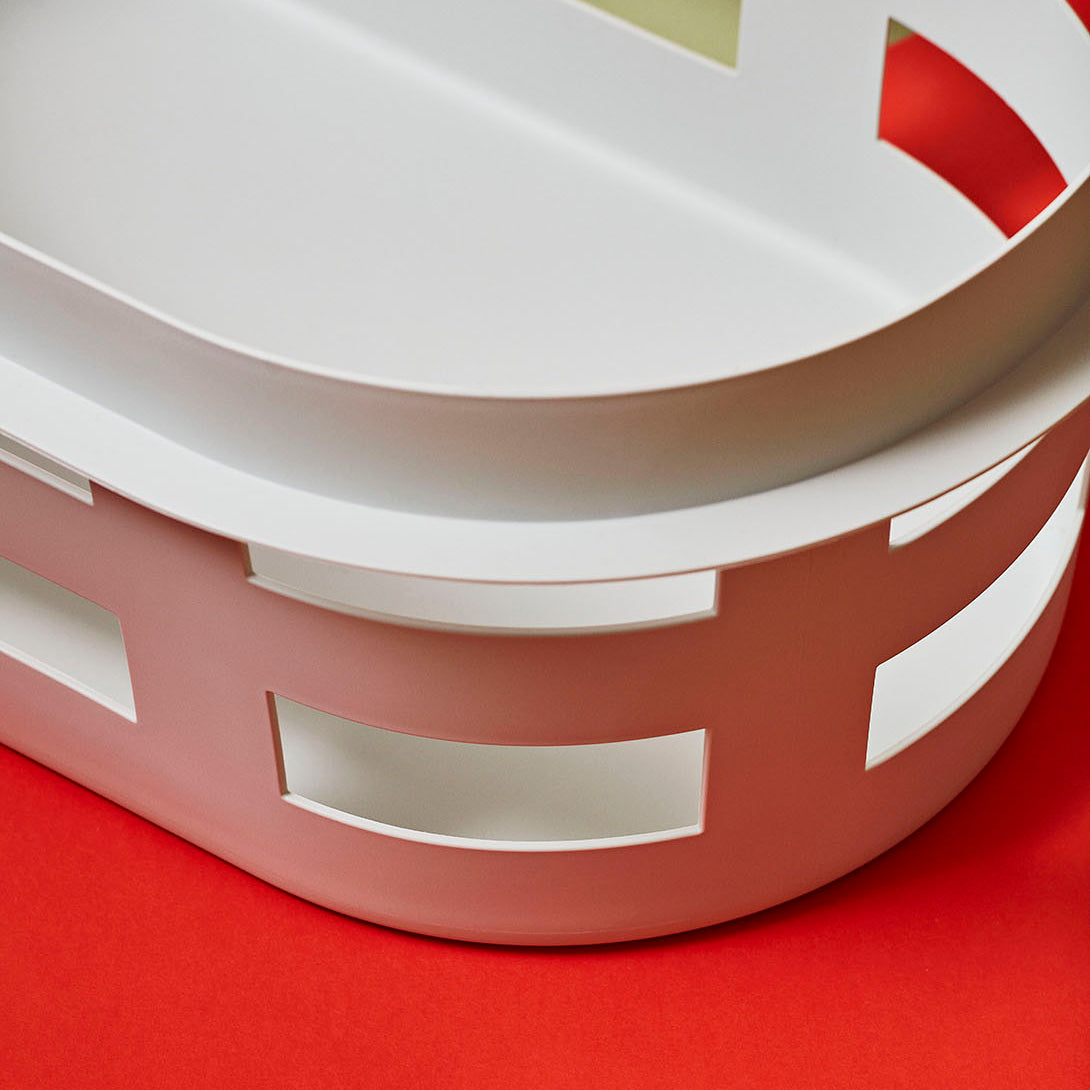 HAY Basket Small Light Grey