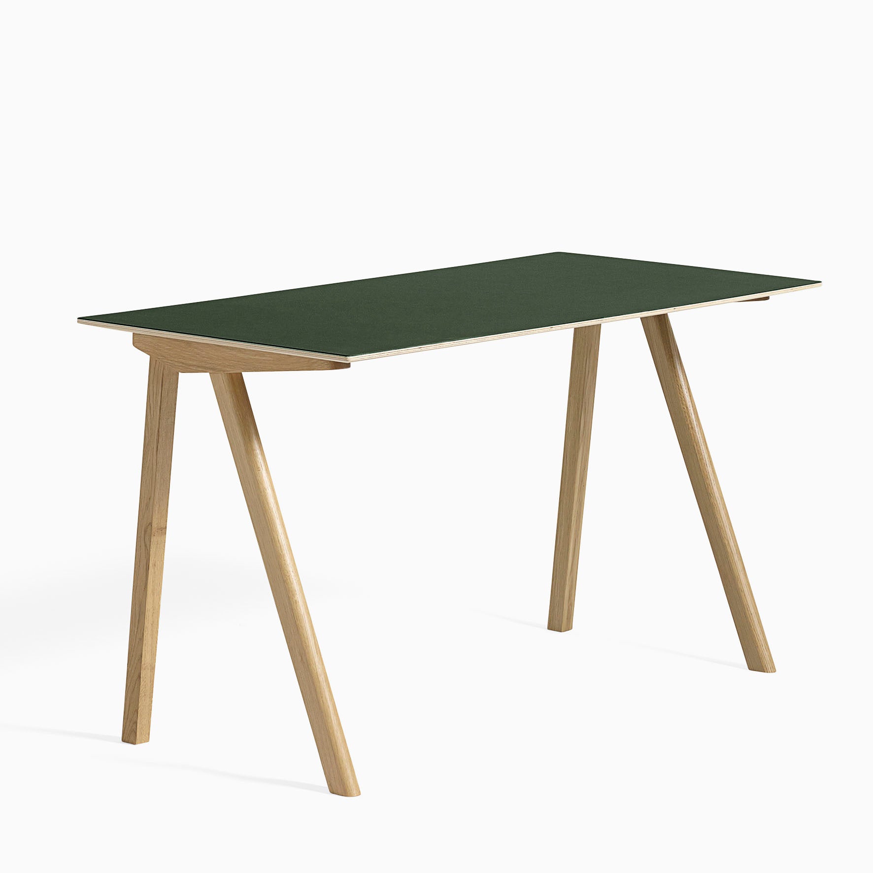 HAY CPH90 Desk Green Clear Lacquered Oak