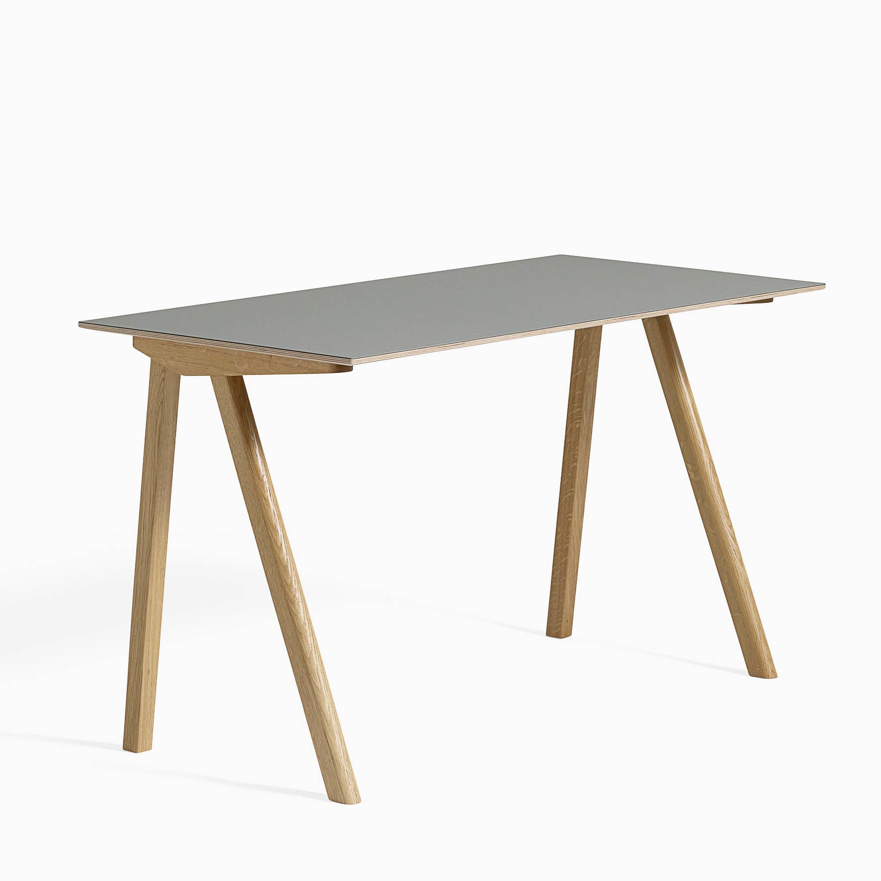 HAY CPH90 Desk Grey Clear Lacquered Oak
