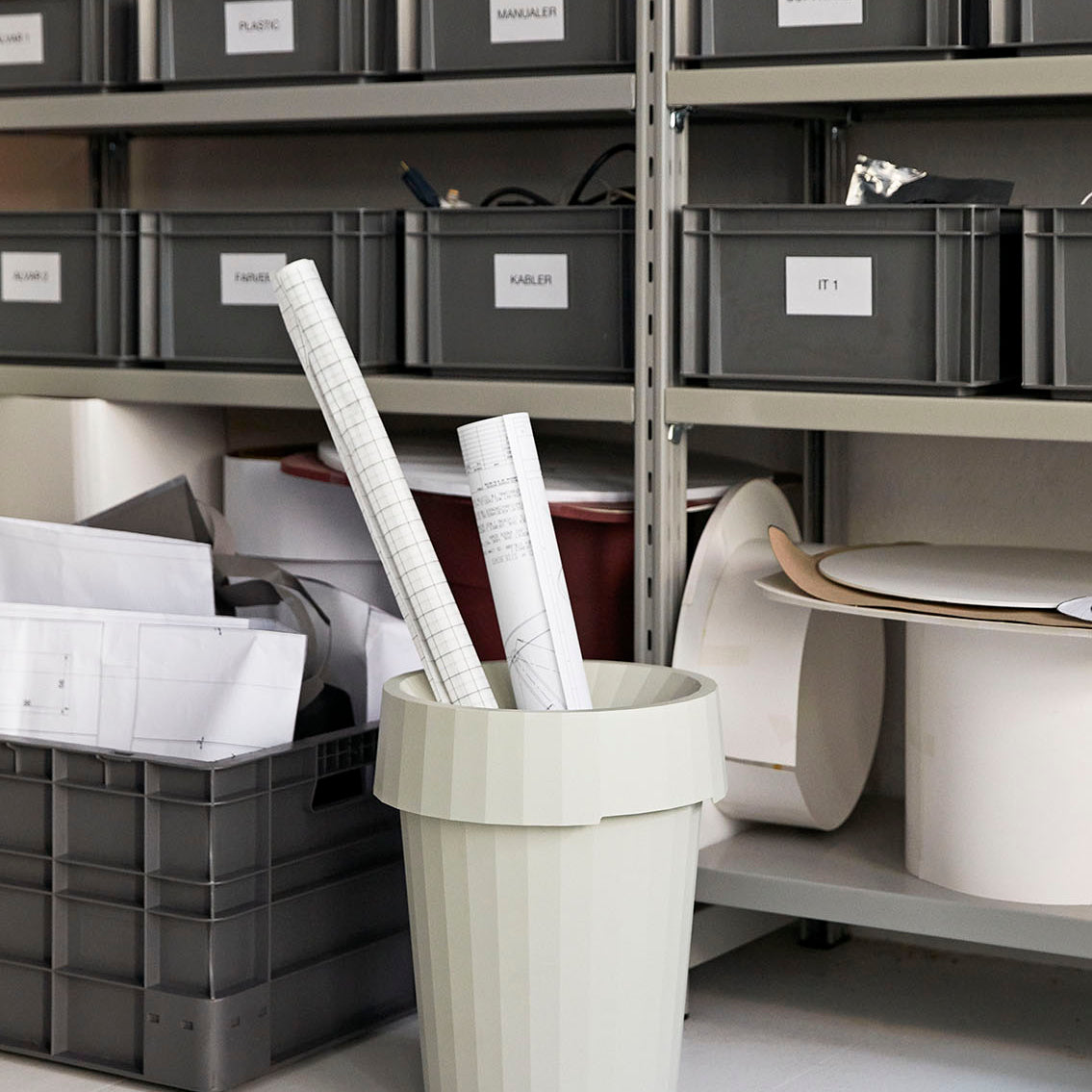 HAY Shade Bin Off White