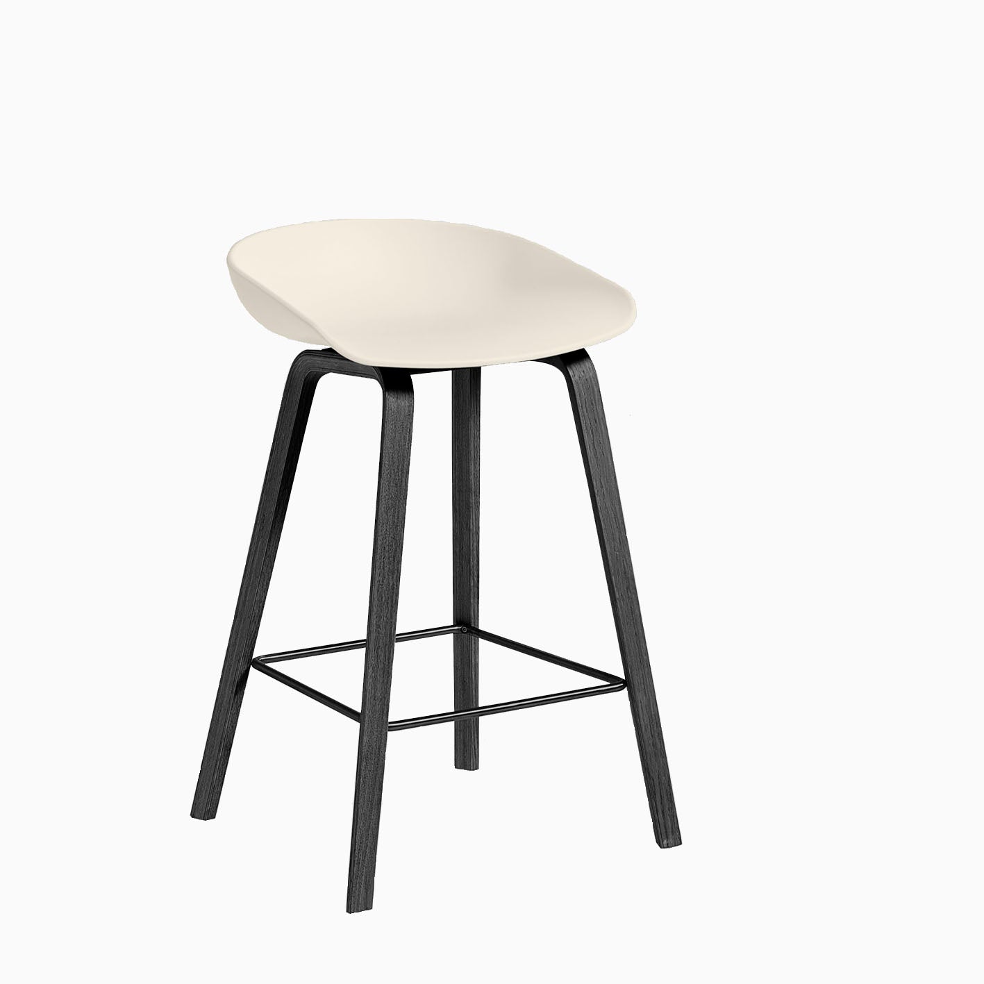 HAY About A Stool AAS32 Cream Black
