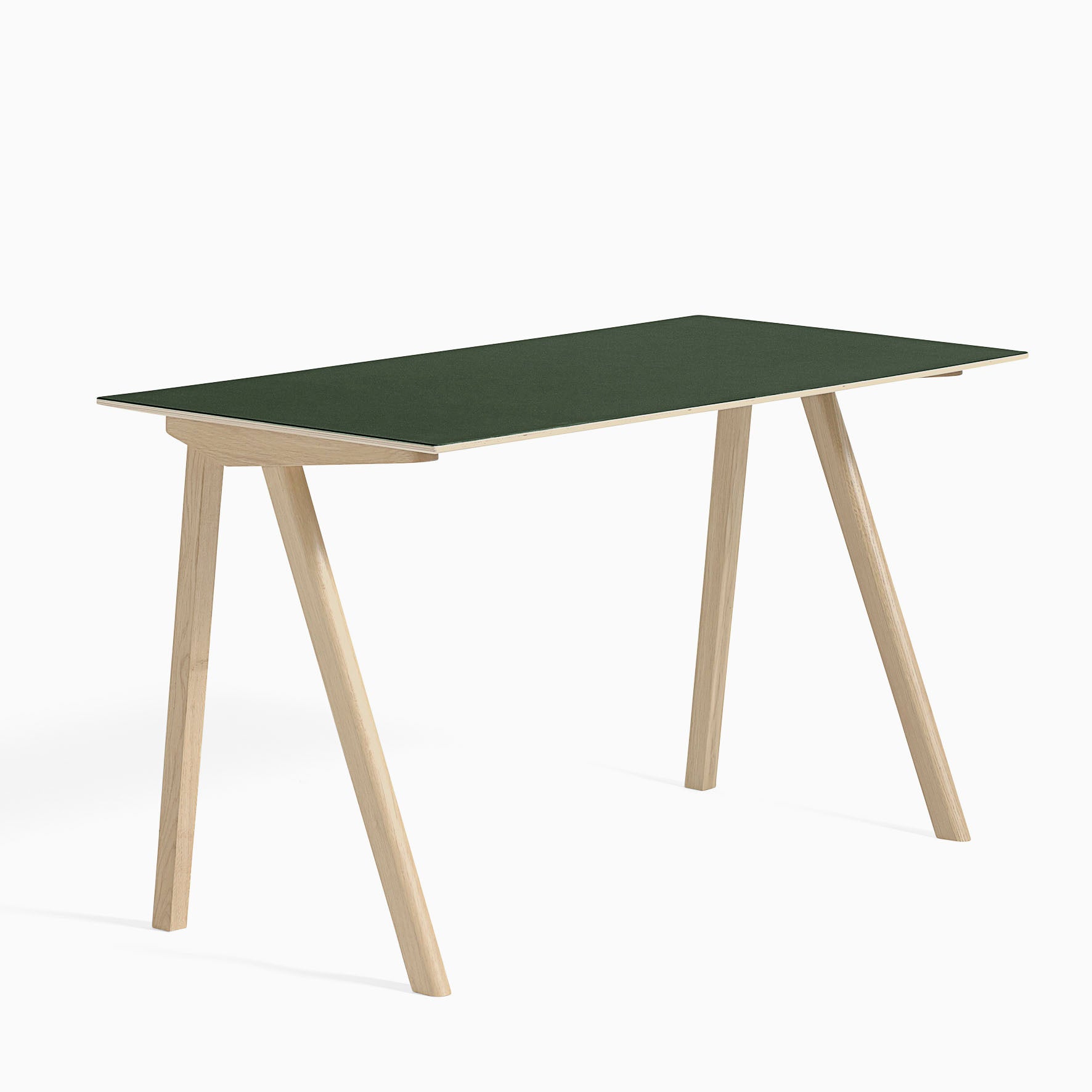 HAY CPH90 Desk Green Matt Lacquered Oak