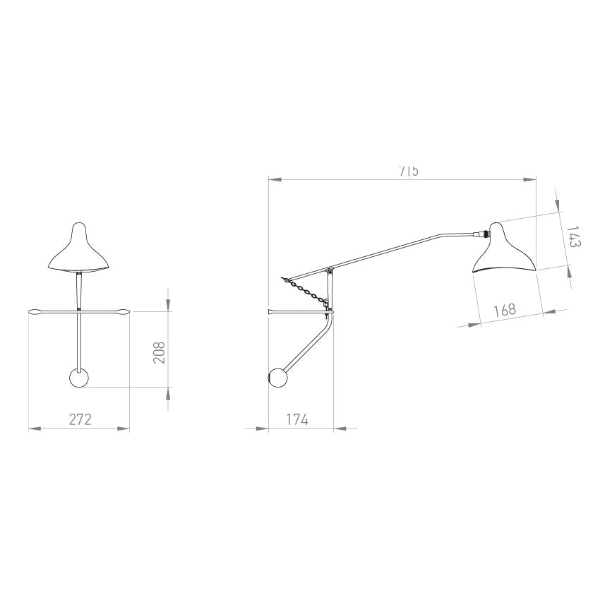 DCW Mantis BS2 Mini Wall Lamp