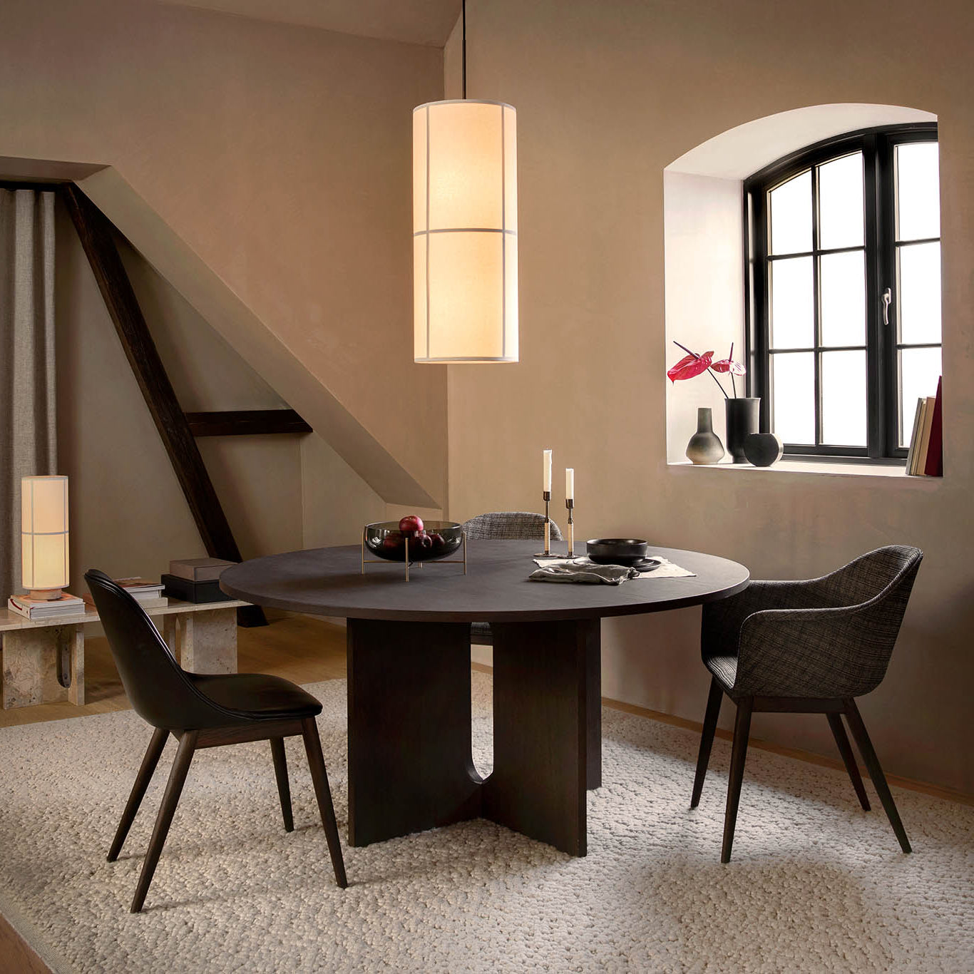 Menu Androgyne Dining Table 150cm Dark Stained Oak