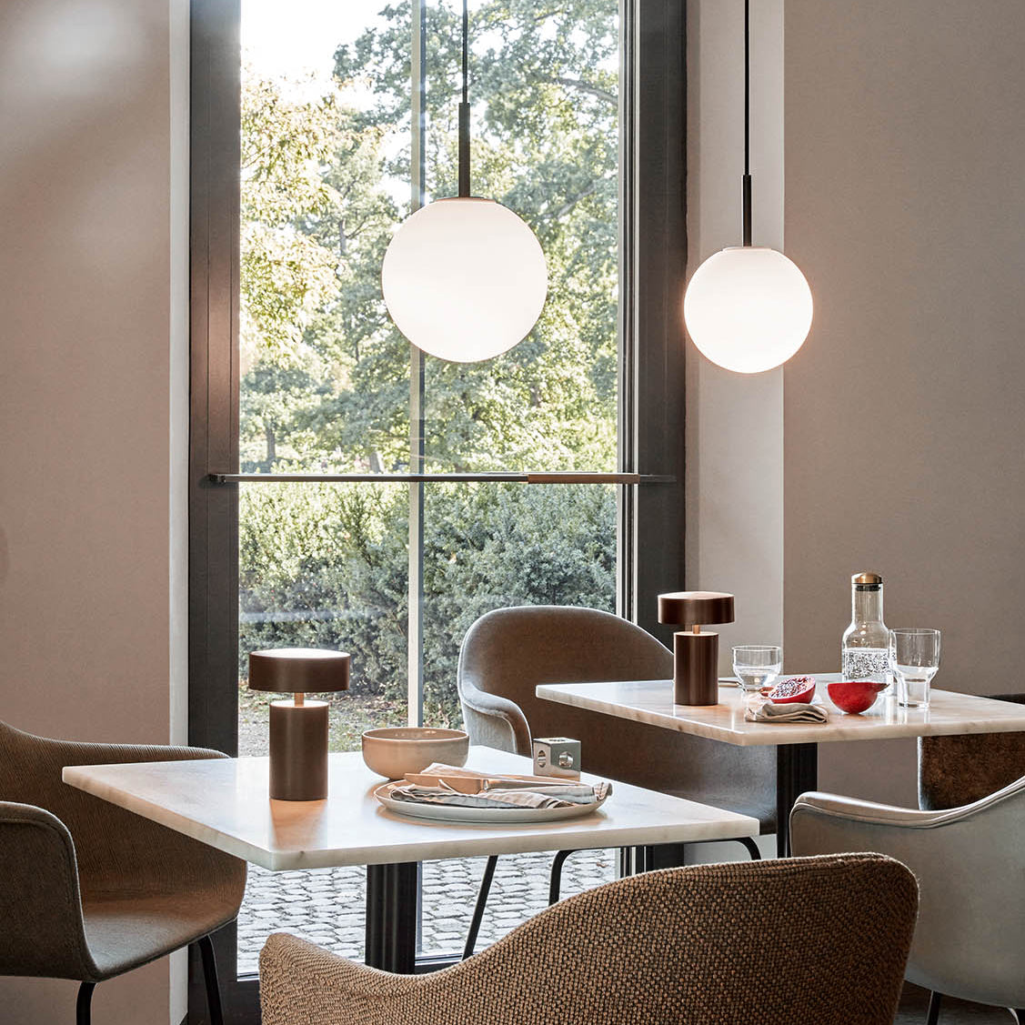 Menu Column Table Lamp Bronze