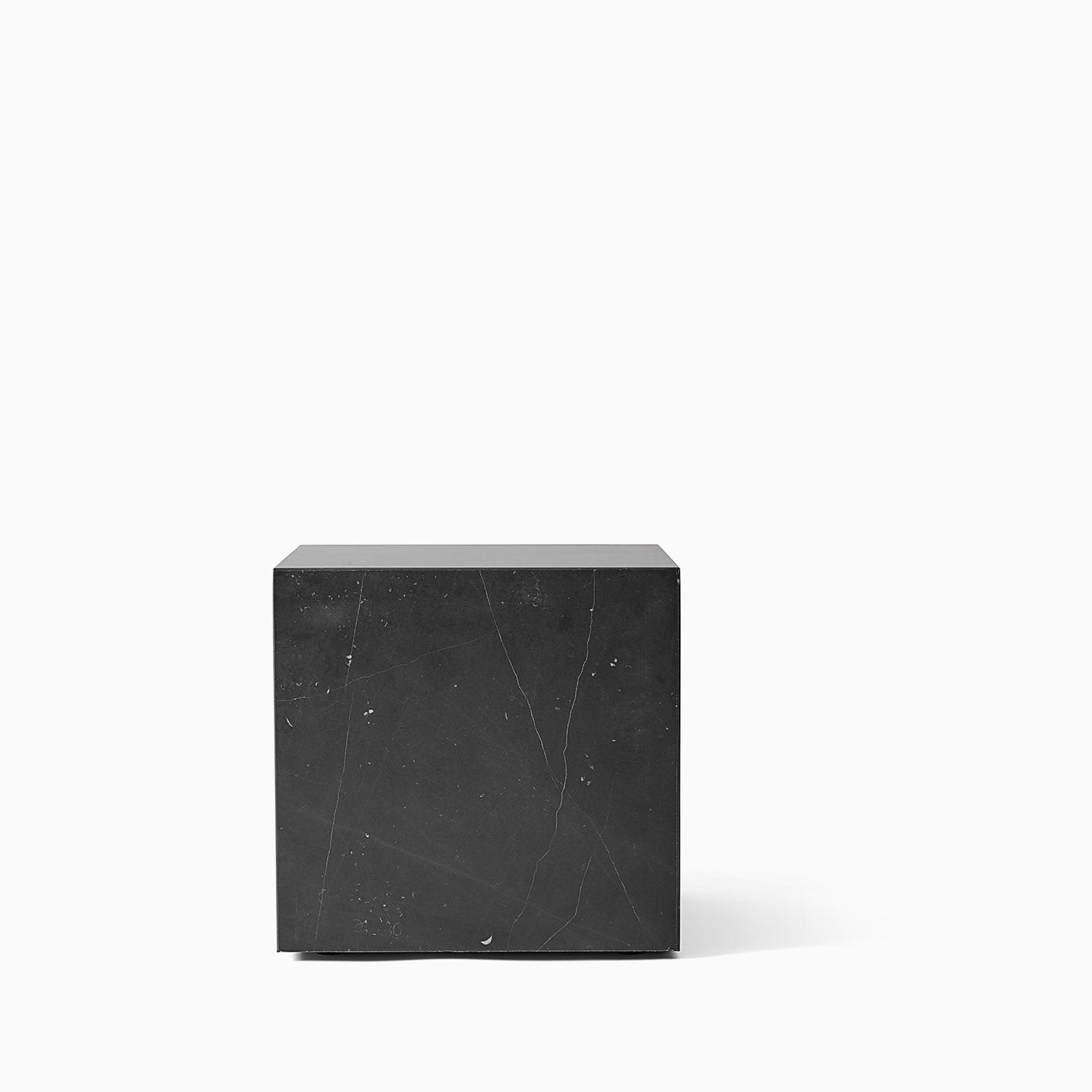 Menu Plinth Cubic Black Marble