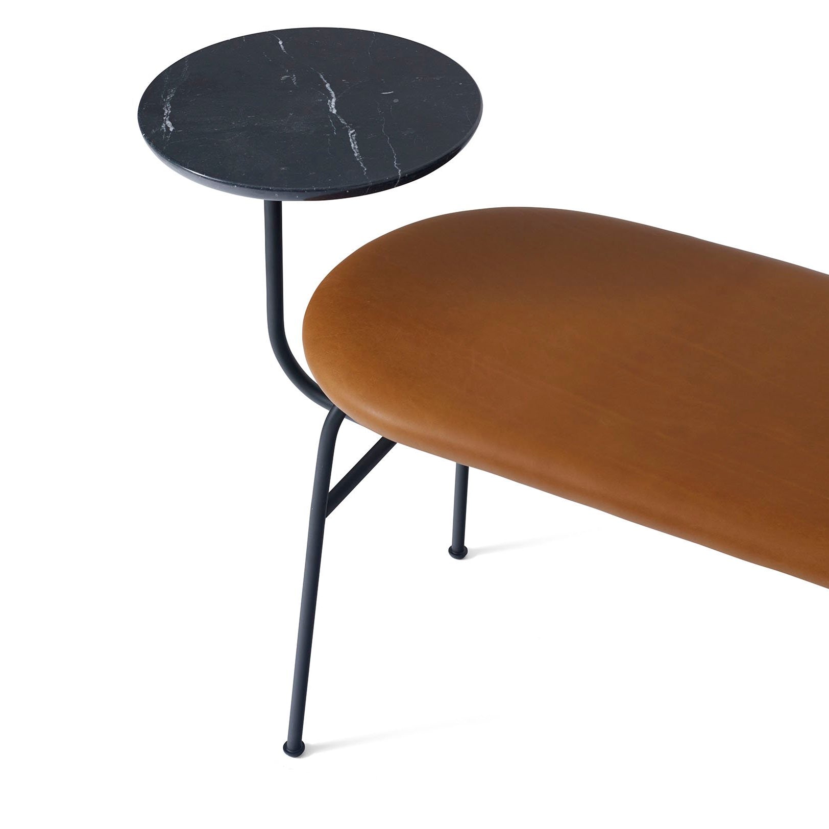 Menu Afteroom Bench Cognac Leather Top View