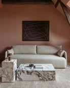 Menu Plinth Low Rose Calacatta Viola