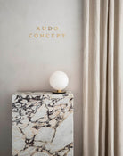 Menu Plinth Low Rose Calacatta Viola