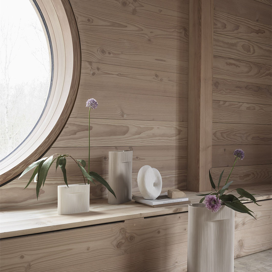 Muuto Ridge Vase 16.6cm Off White
