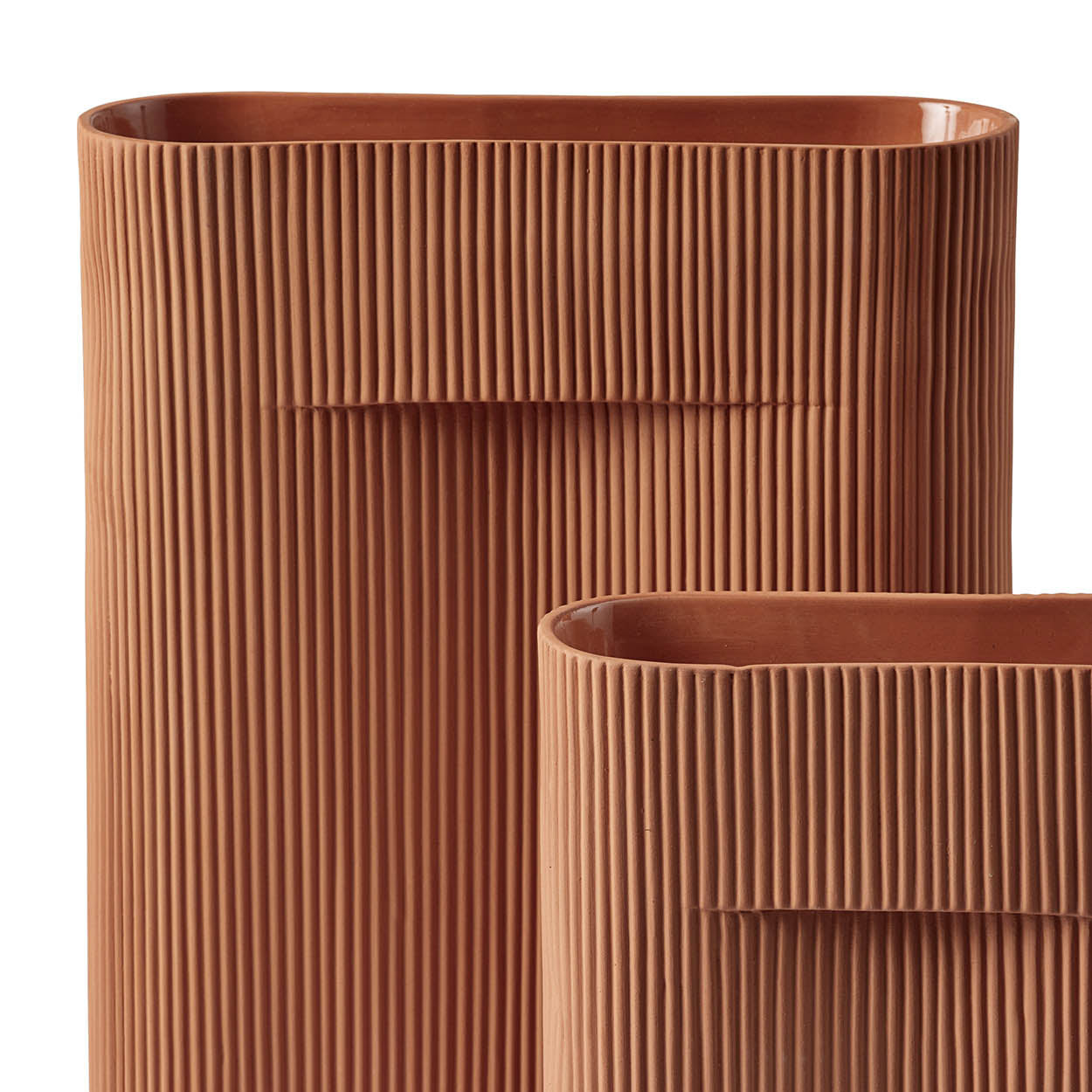 Muuto Ridge Vase Terracotta