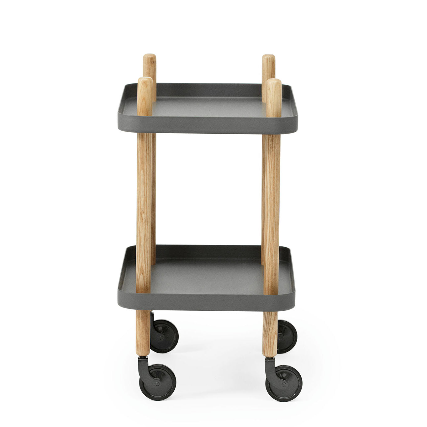 Normann Copenhagen Block Table Dark Grey Side View