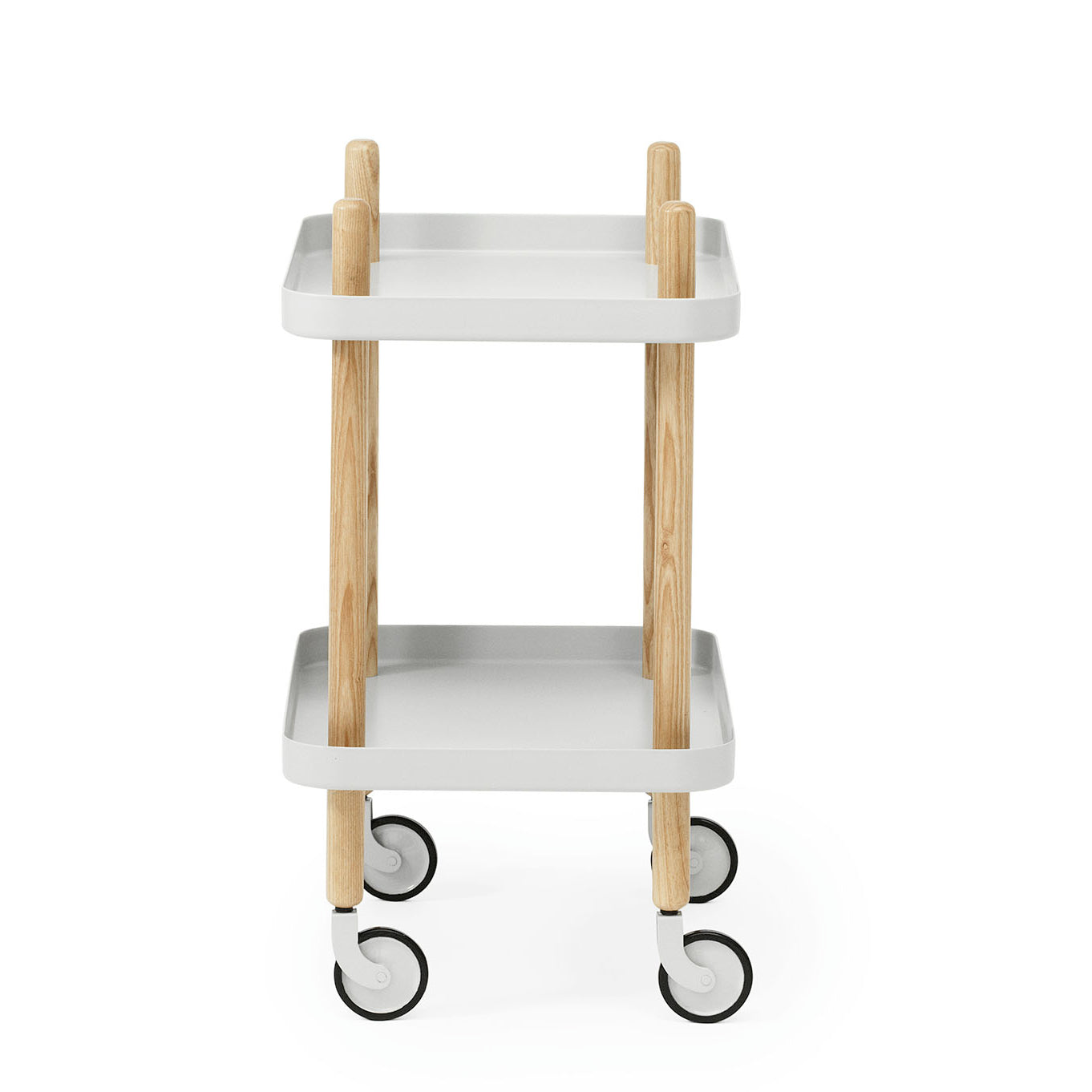 Normann Copenhagen Block Table White Side View