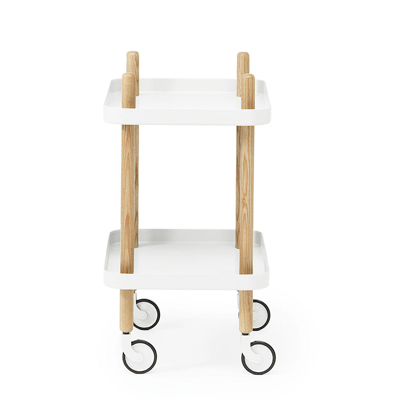 Normann Copenhagen Block Table White Side View