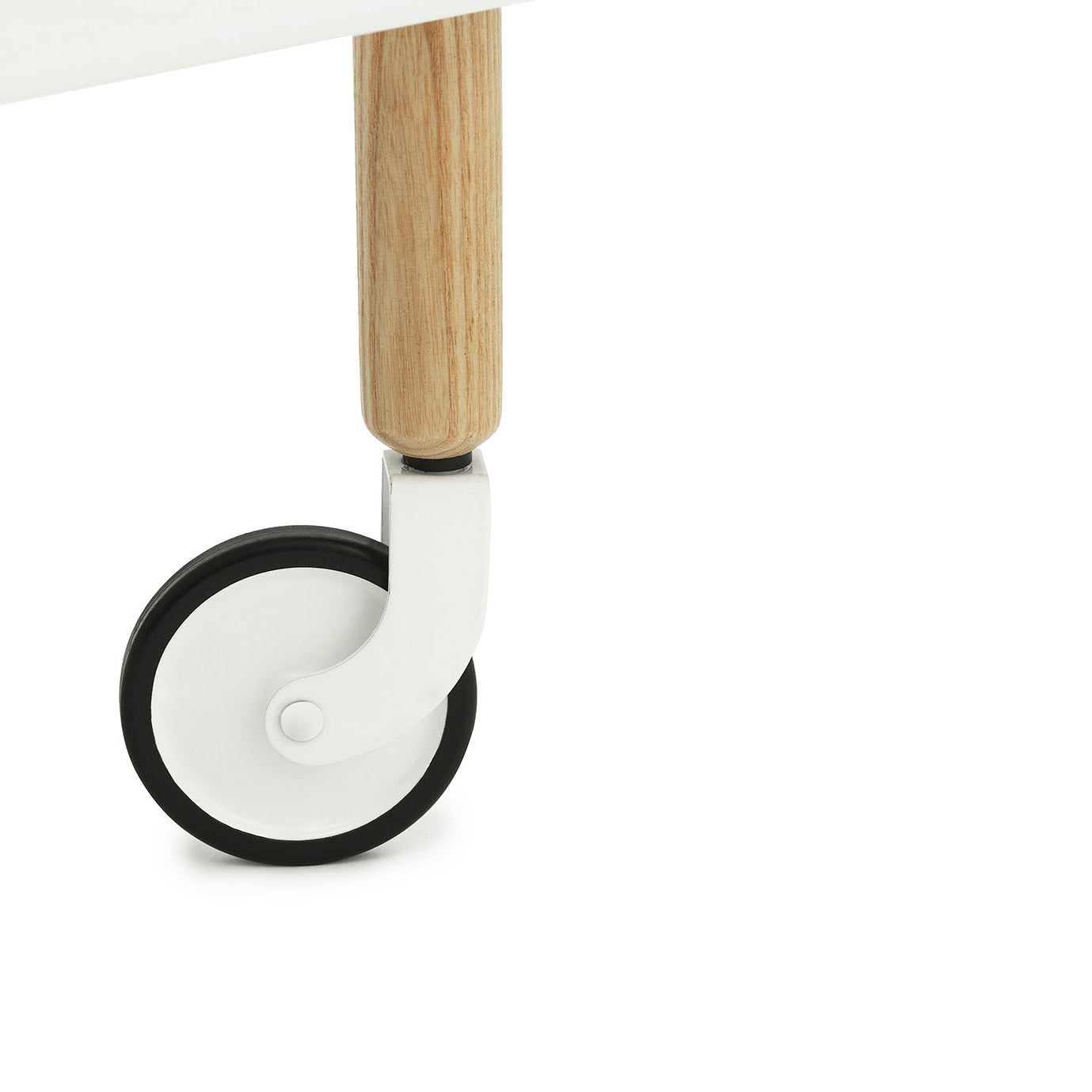 Normann Copenhagen Block Table White Wheels