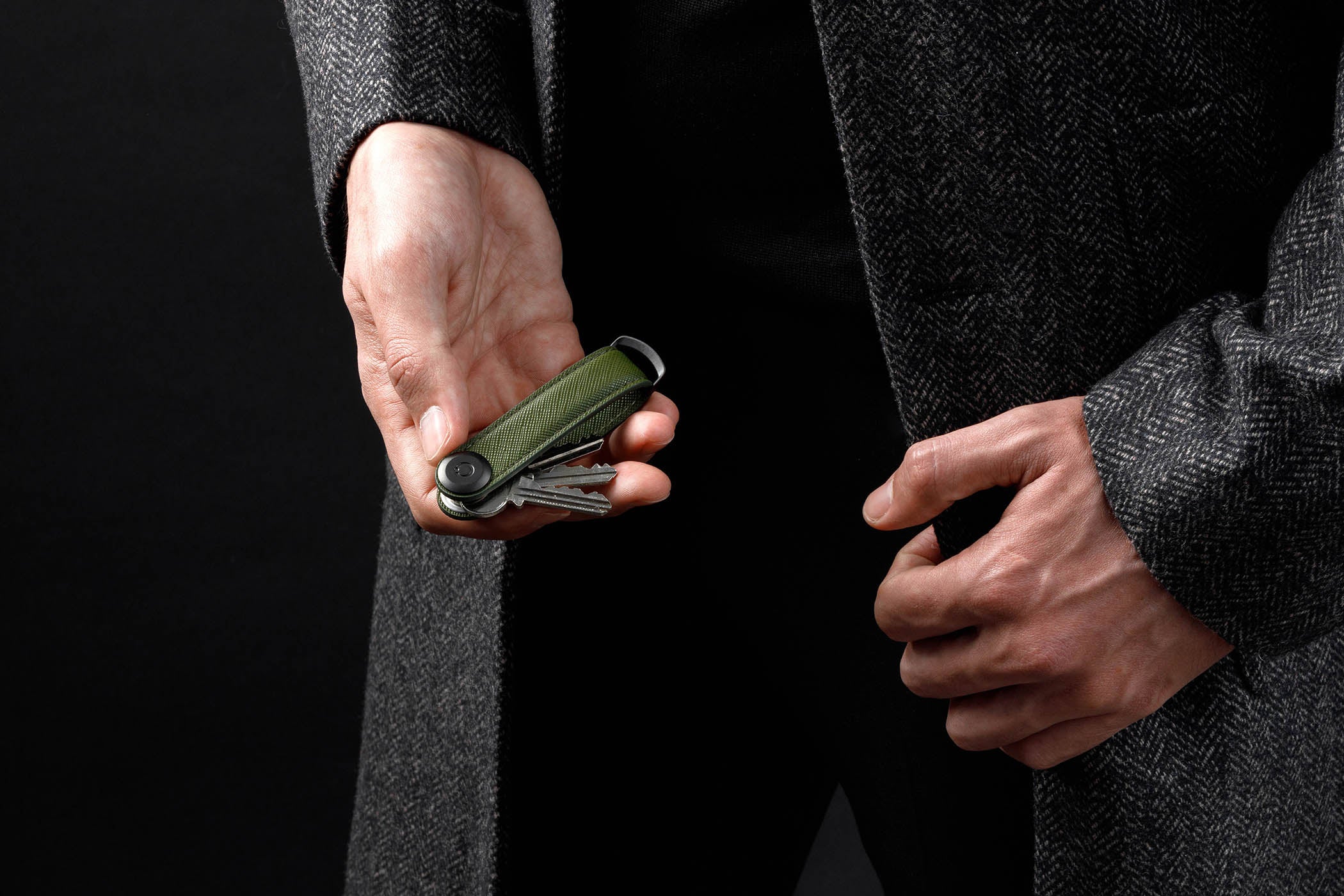 Orbitkey Saffiano Leather Olive