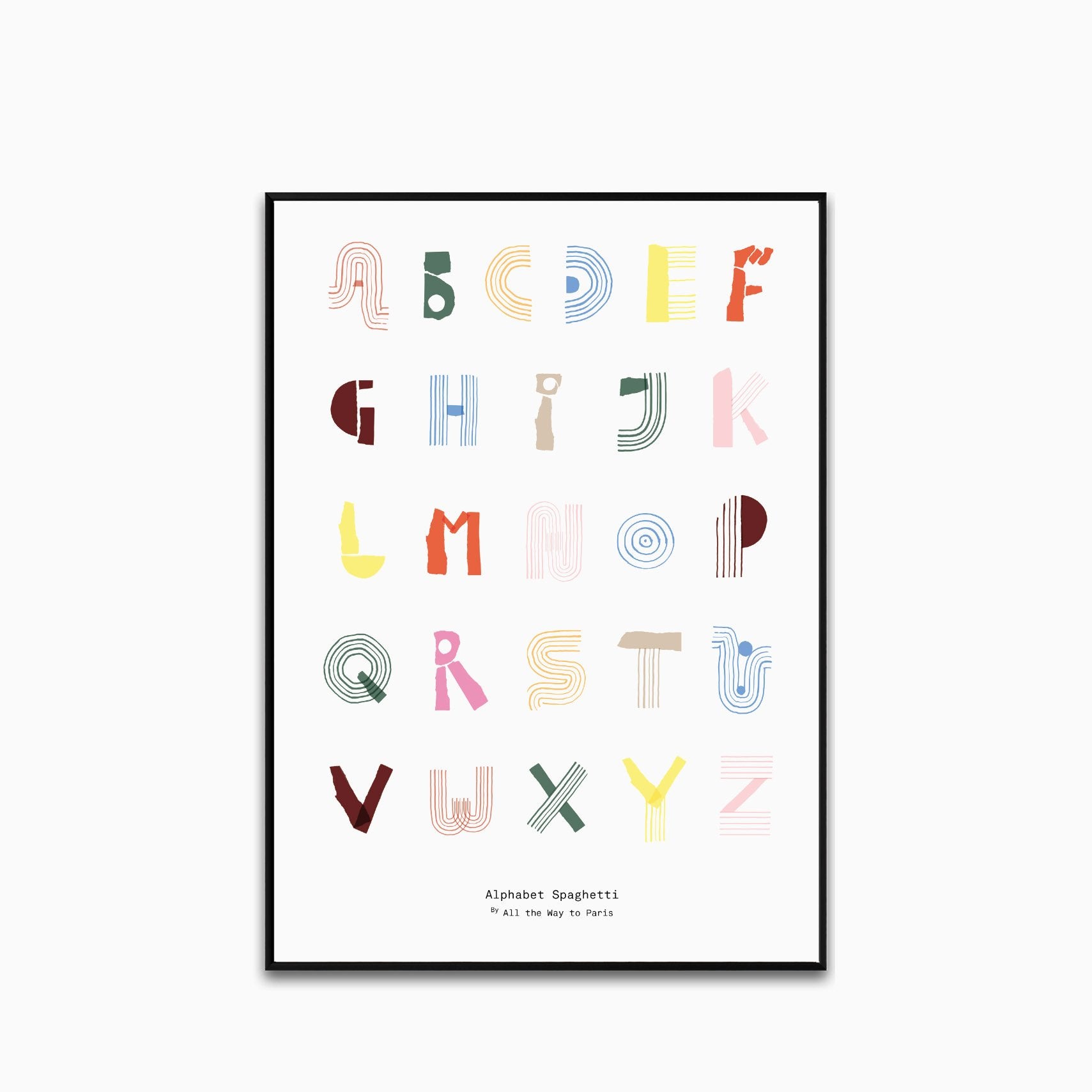 Paper Collective Alphabet Spaghetti