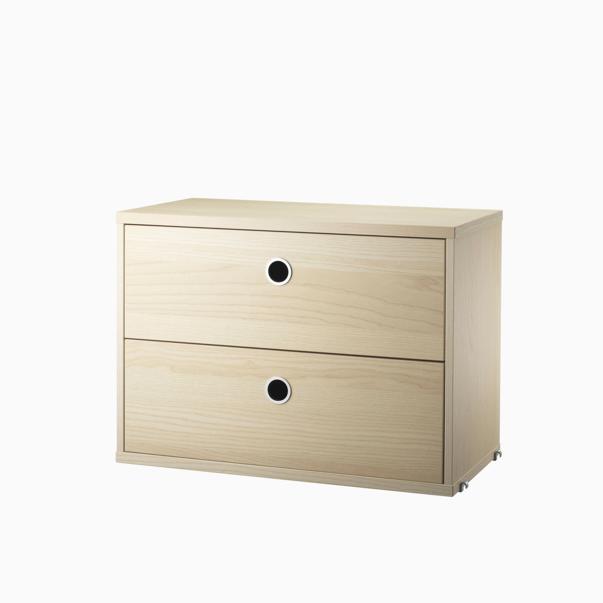String Chest with 2 Drawers 58cm Ash