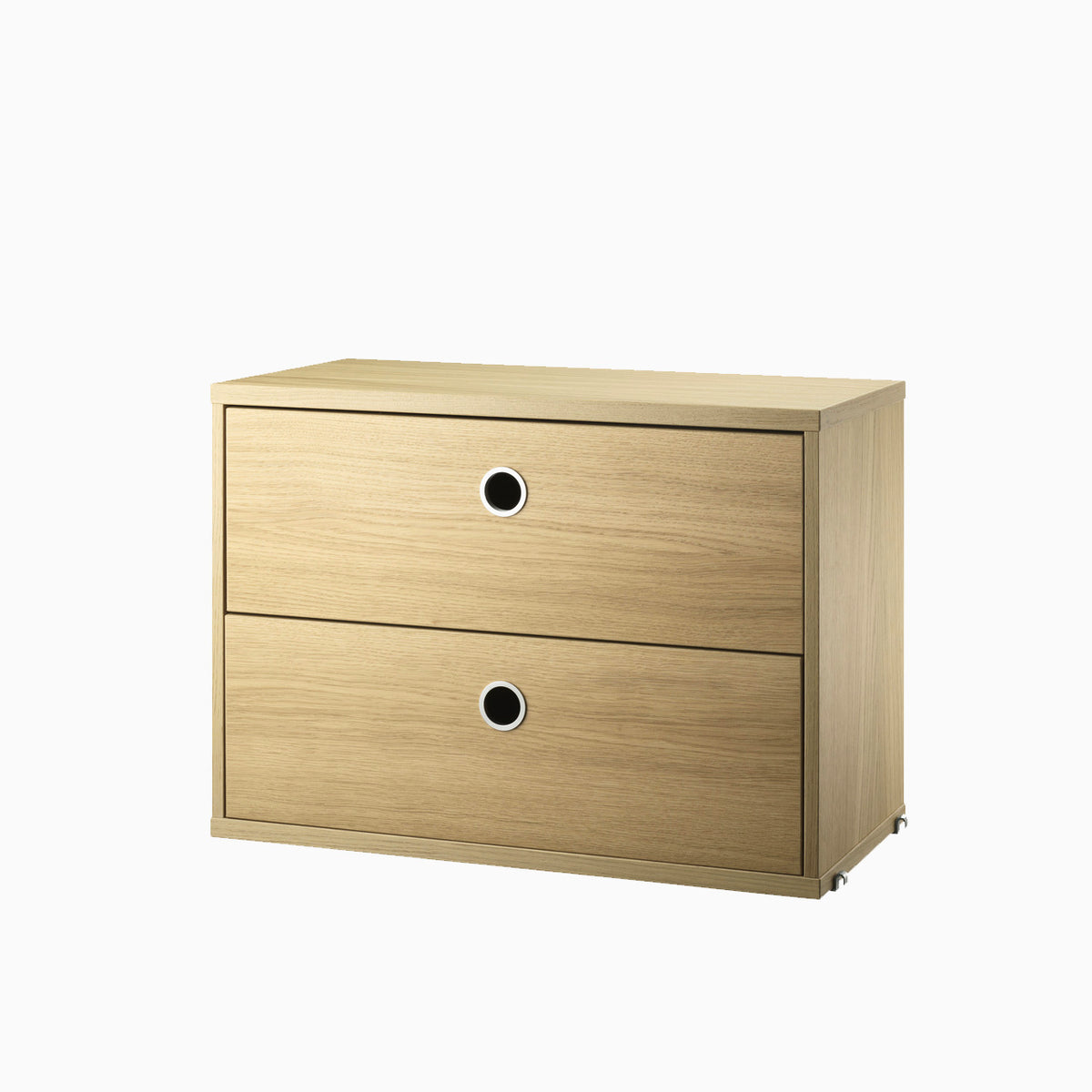 String Chest with 2 Drawers 58cm Oak
