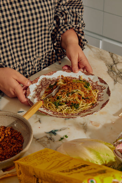 Recipies we are loving: Julia Ostro's spaghettini with cime di rapa, anchovy and chilli