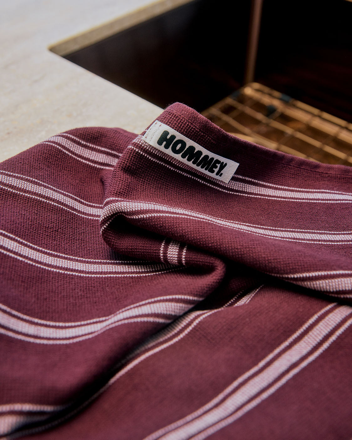 Hommey Tea Towel Cotton Mulberry