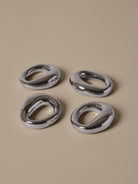 Ferm Living Orrith Napkin Rings Set of 4 Silver