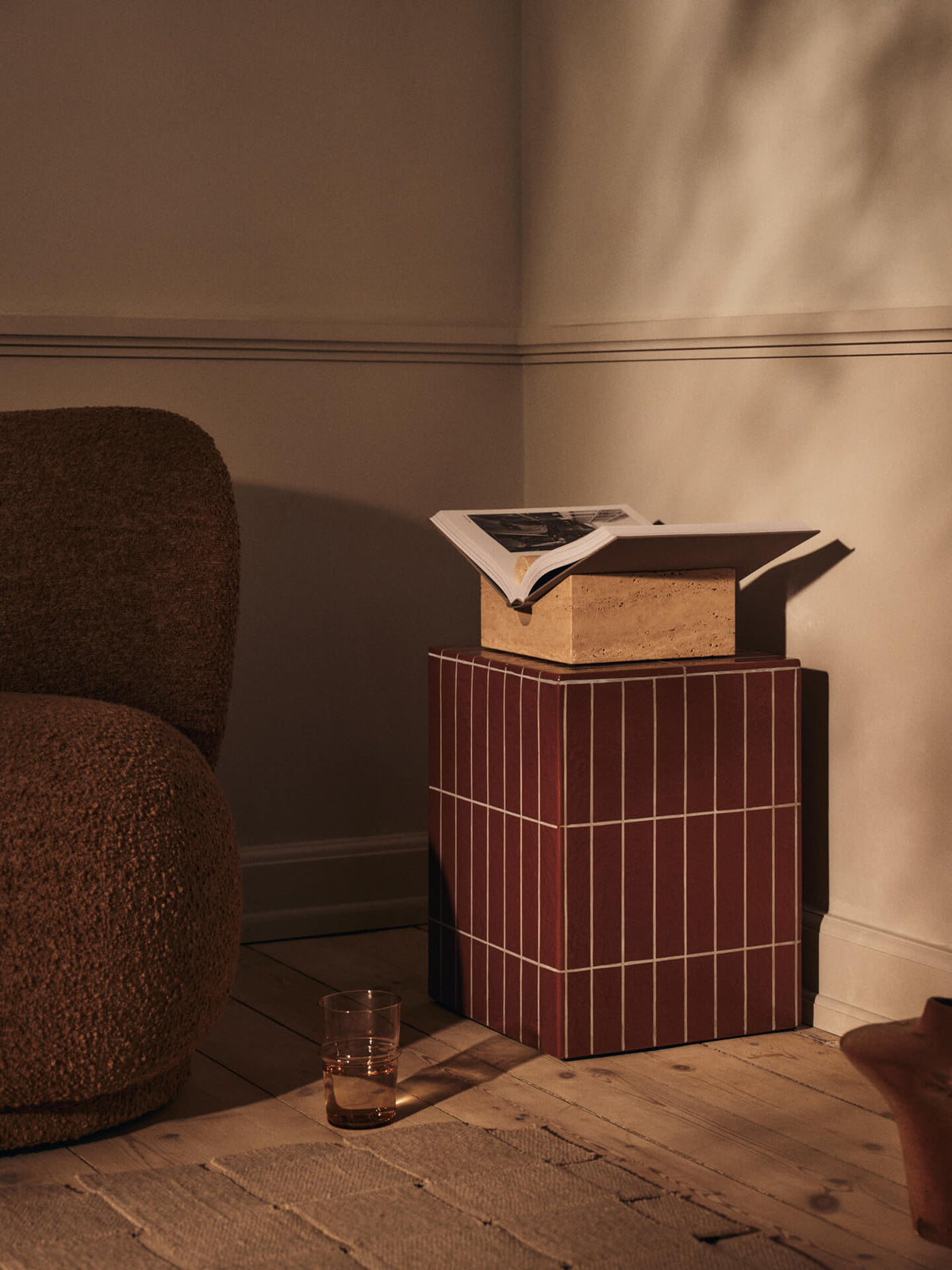 Ferm Living Pillar Side Table Brown