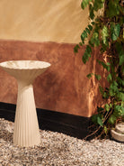 Ferm Living Fountain Series Pedestal Bowl Fibre Concrete Ivory