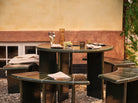 Ferm Living Deya Dining Table Dark Green