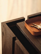 Ferm Living Parcel Pedestal Dark Stained Oak