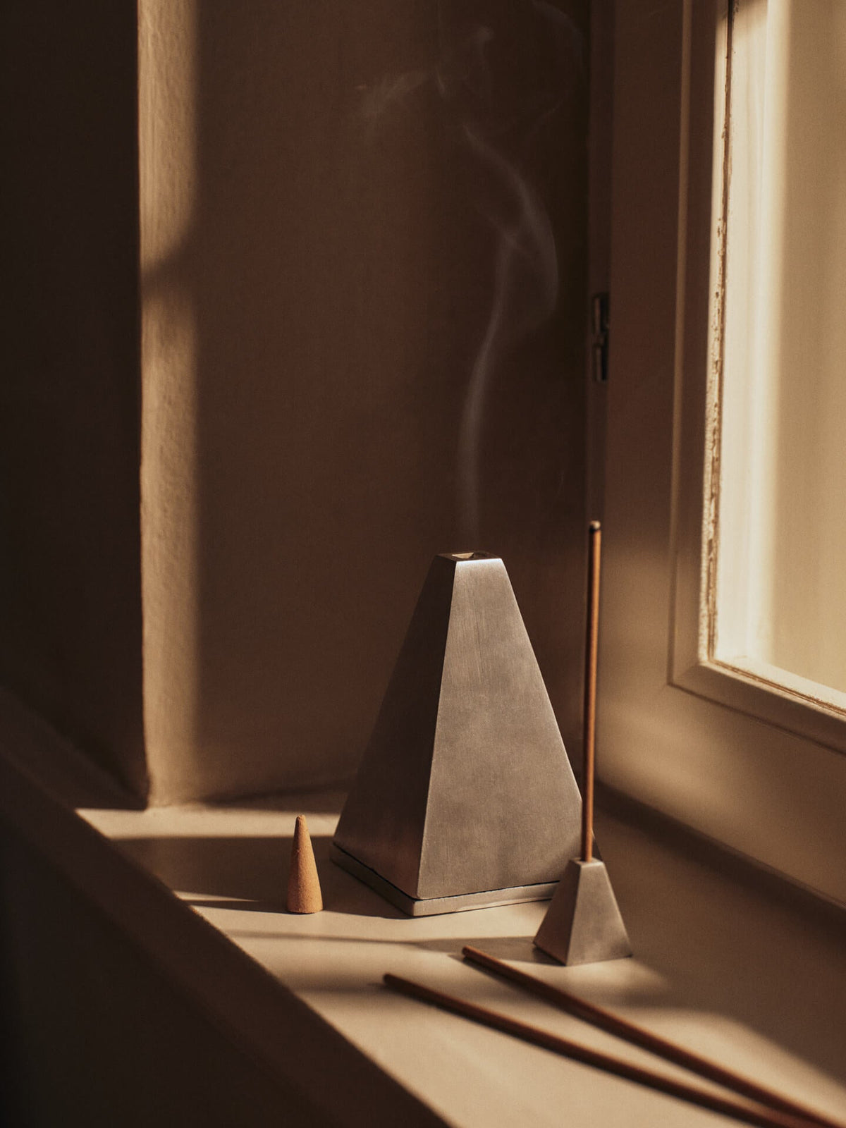 Ferm Living Pyra Incense Cone Burner Brushed Aluminium