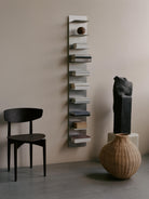 Ferm Living Lager Tall Wall Shelf Brushed Aluminium