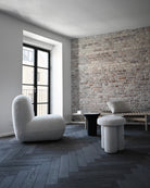 101 Copenhagen Toe Flat Lounge Chair Off White