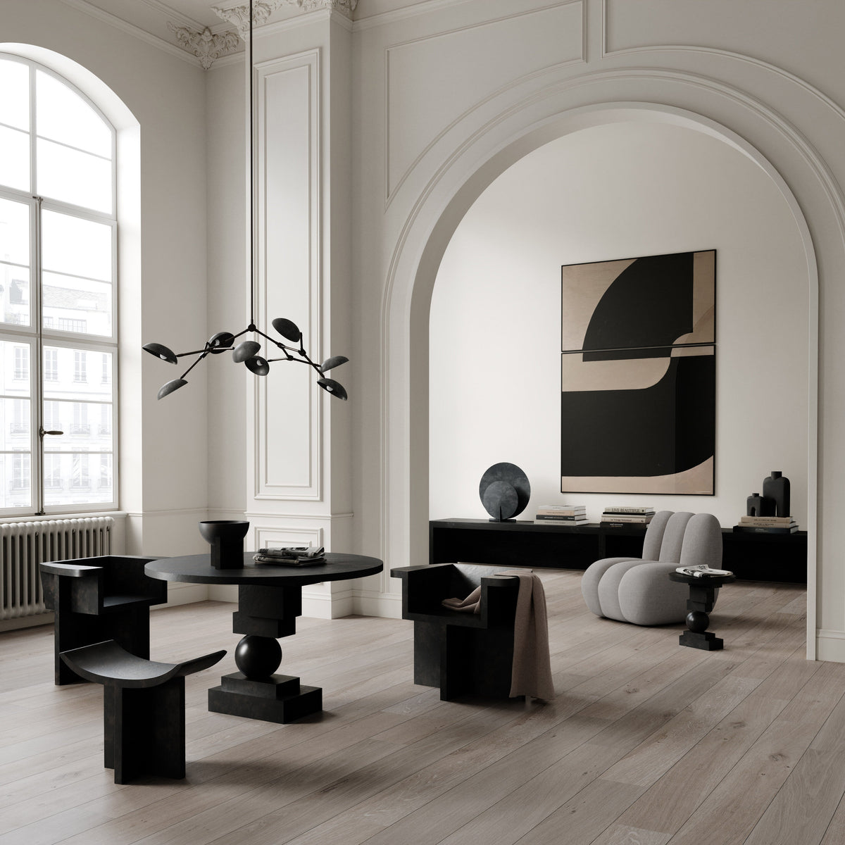 101 Copenhagen Brutus Dining Chair Coffee