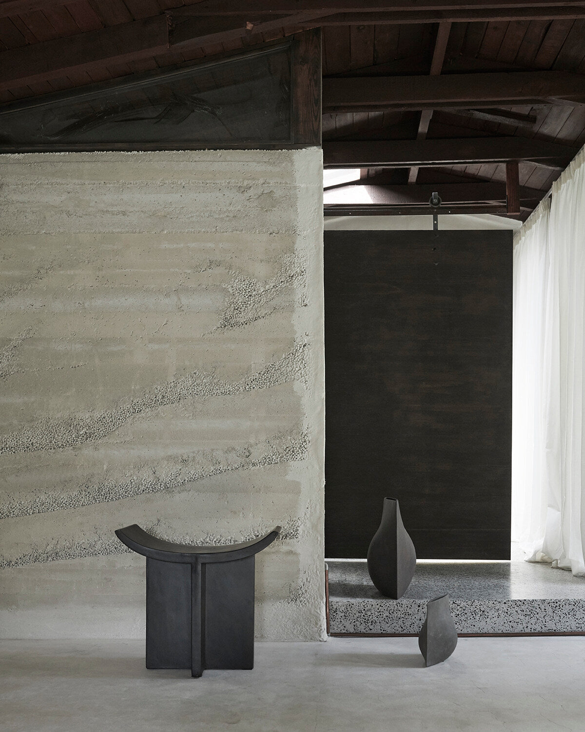 101 Copenhagen Brutus Stool Coffee Fiber Concrete