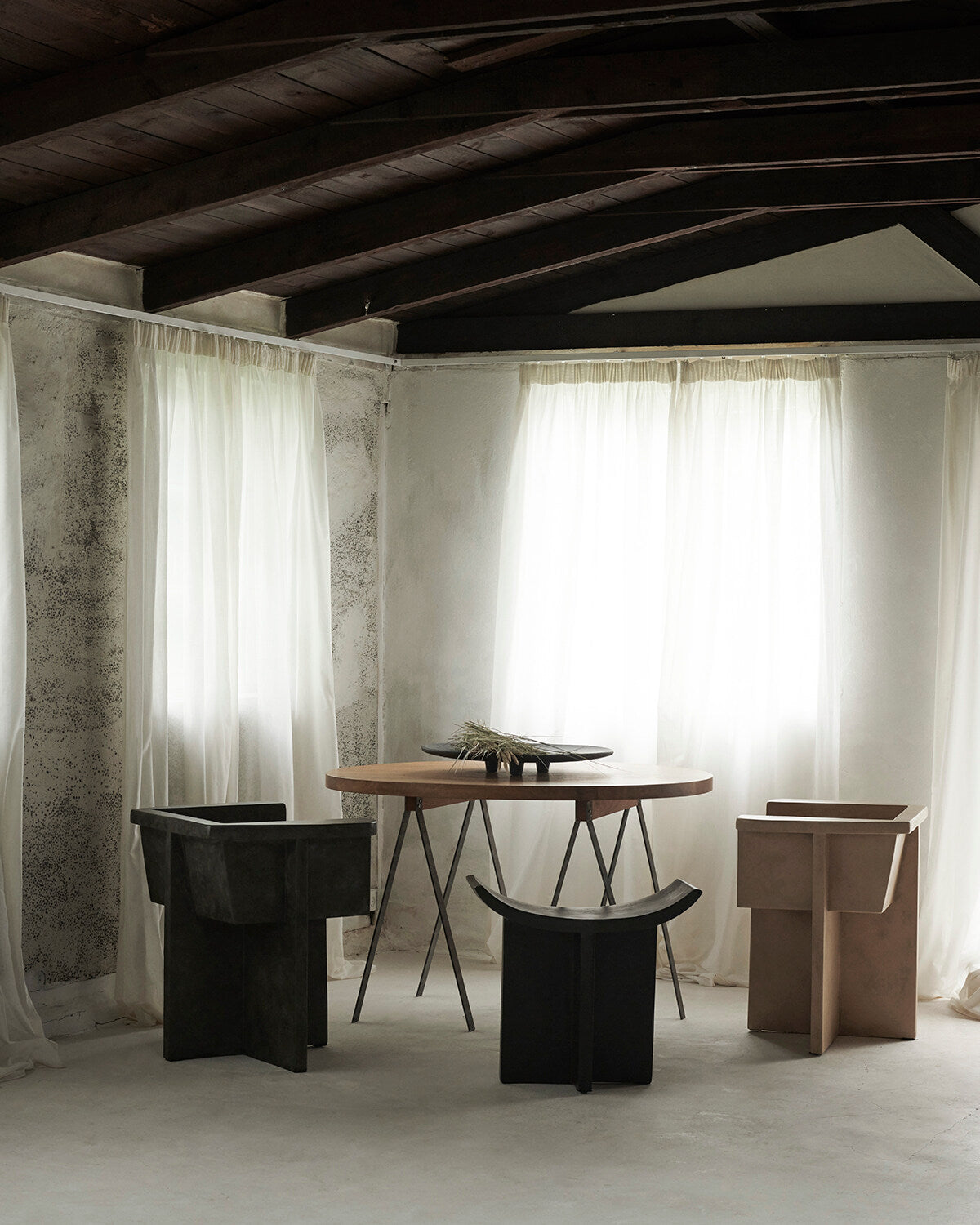 101 Copenhagen Brutus Stool Coffee Fiber Concrete