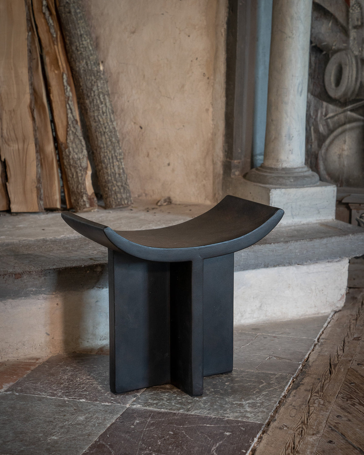 101 Copenhagen Brutus Stool Coffee Fiber Concrete