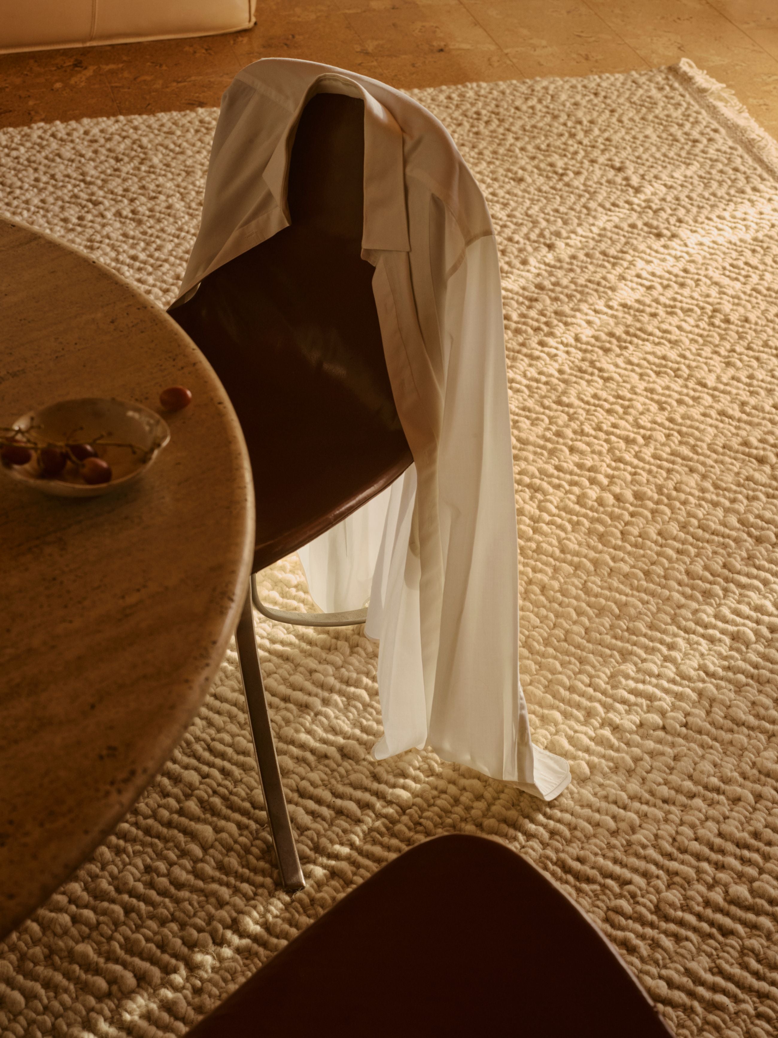 Armadillo Arroyo Felted Wool Herringbone Pattern Area Rug