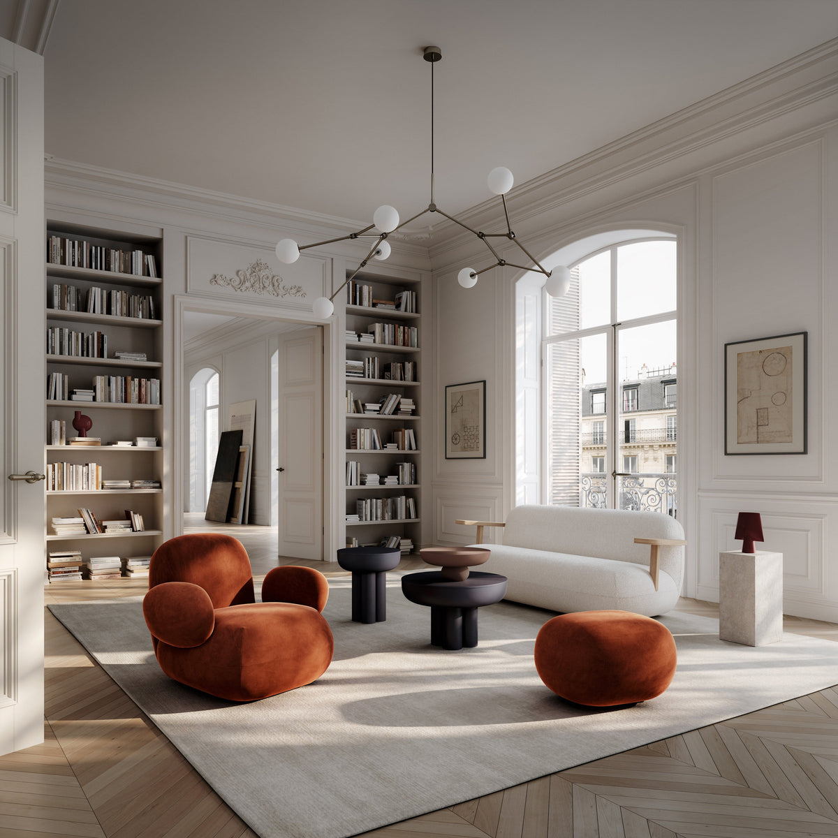101 Copenhagen Toe Sofa Natural Oak Off White