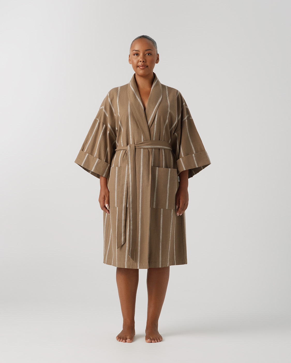 Hommey Ramie Robe Hazelnut