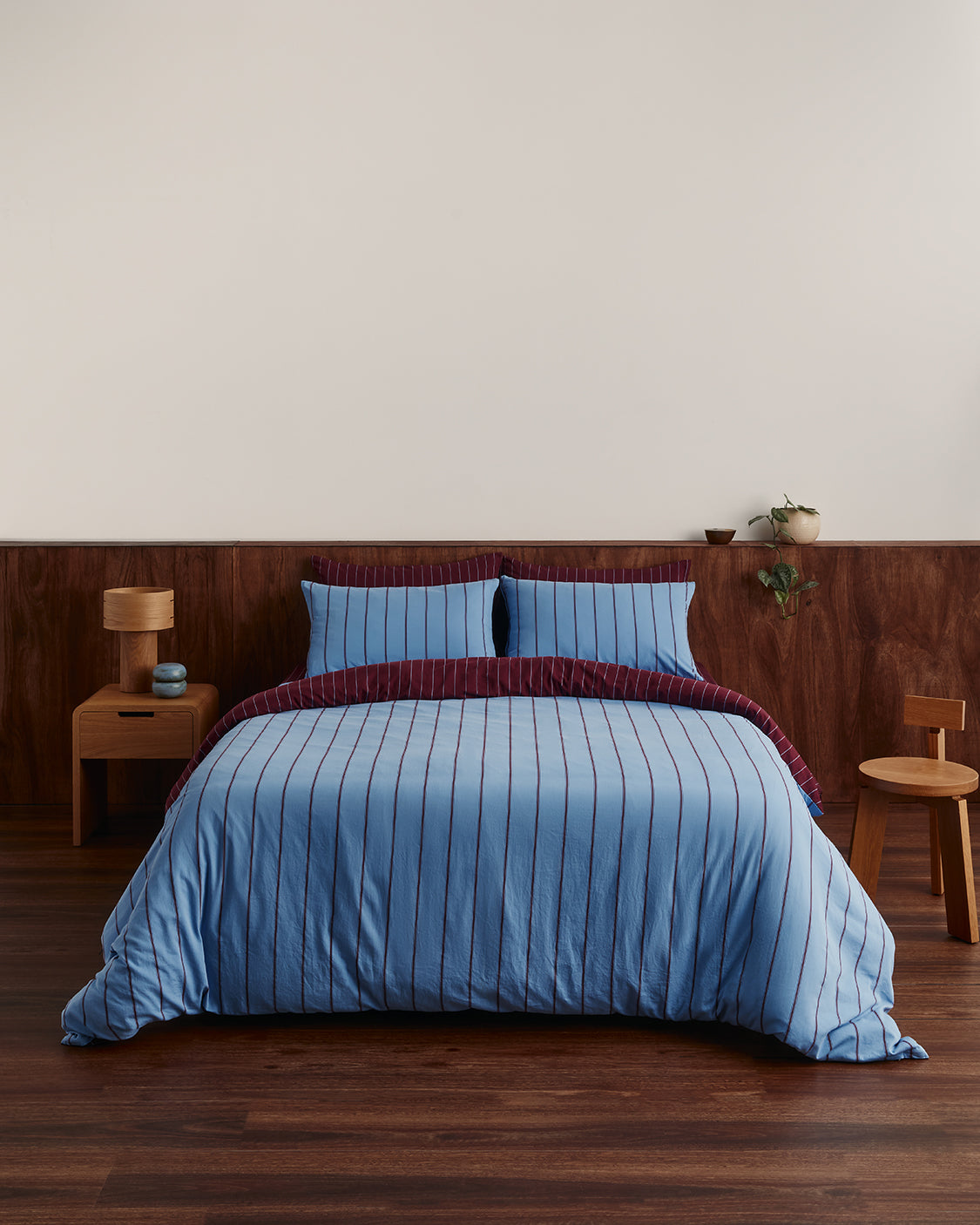Hommey Quilt Cover - Oxford / Plum